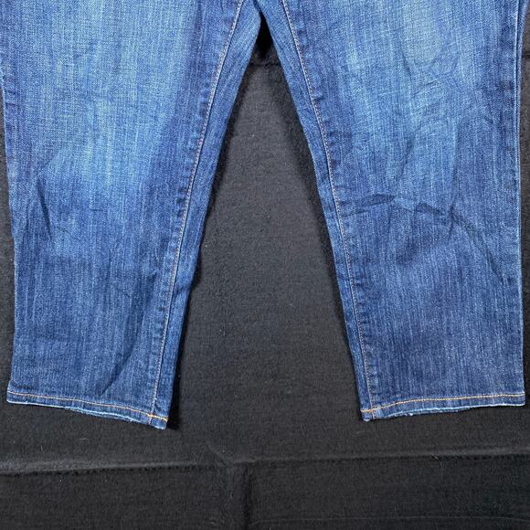 Ann Taylor LOFT Womens Jeans Blue Denim Mid Rise Slim Cropped Stretch 10P - Picture 3 of 11